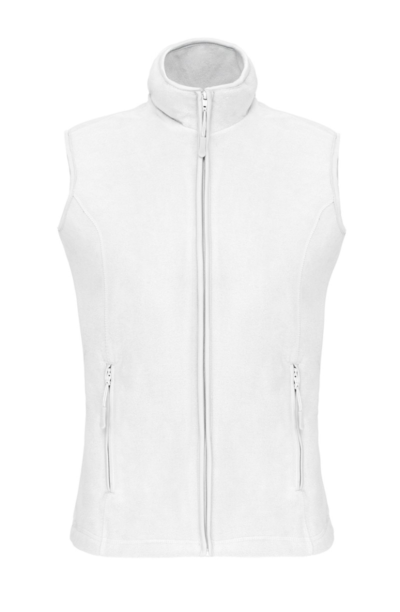 Gilet polaire femme blanc