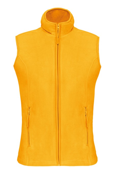 Gilet polaire femme yellow