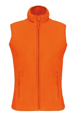 Gilet polaire femme orange