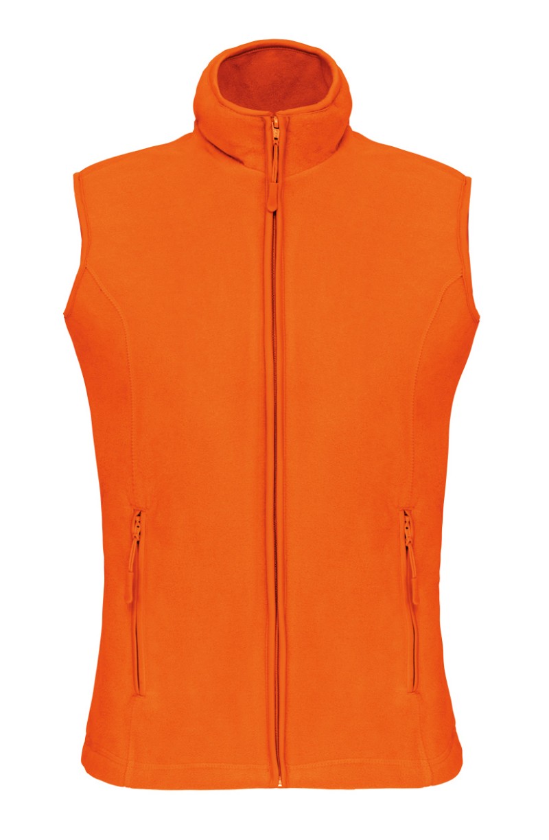 Gilet polaire femme orange