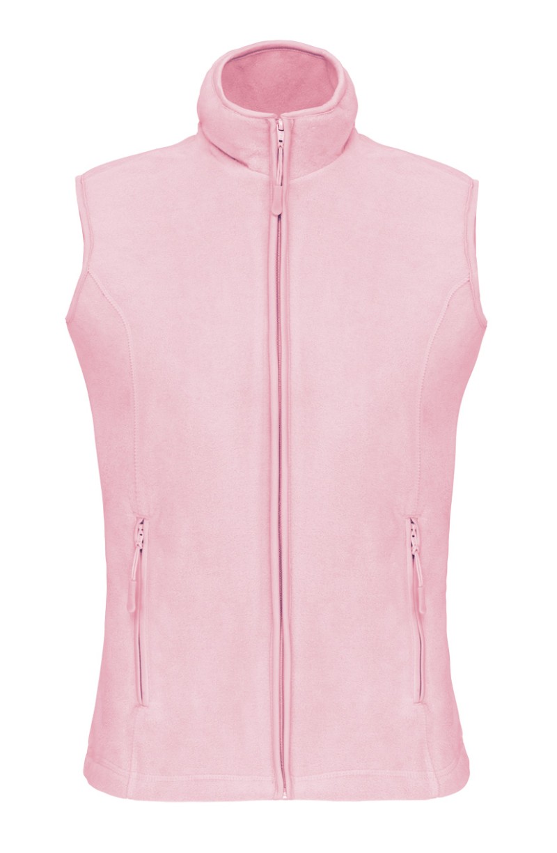 Gilet polaire femme pale pink