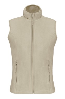 Gilet polaire femme beige