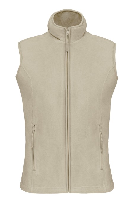 Gilet polaire femme beige