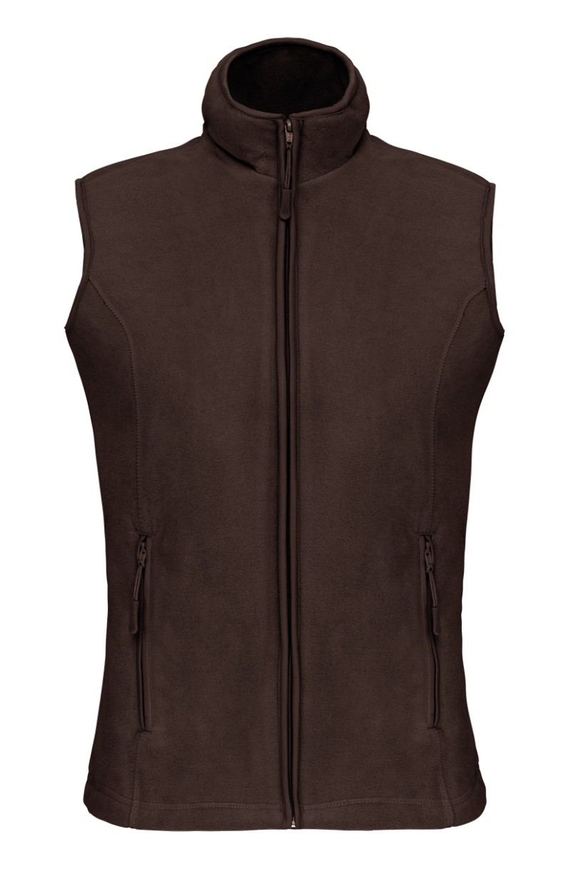 Gilet polaire femme chocolat
