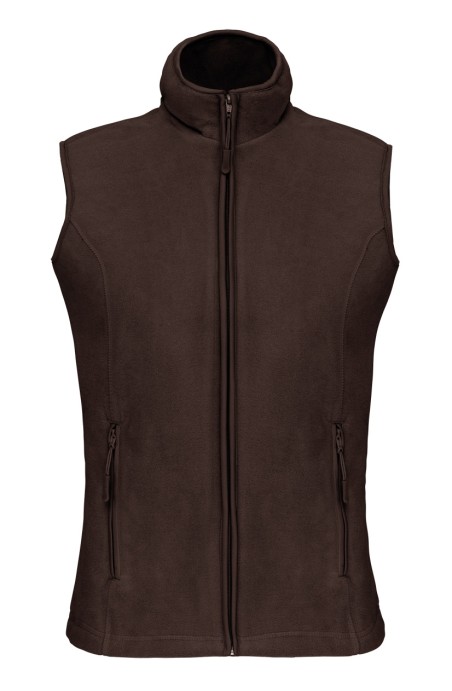 Gilet polaire femme chocolat