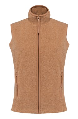 Gilet polaire femme camel Heather
