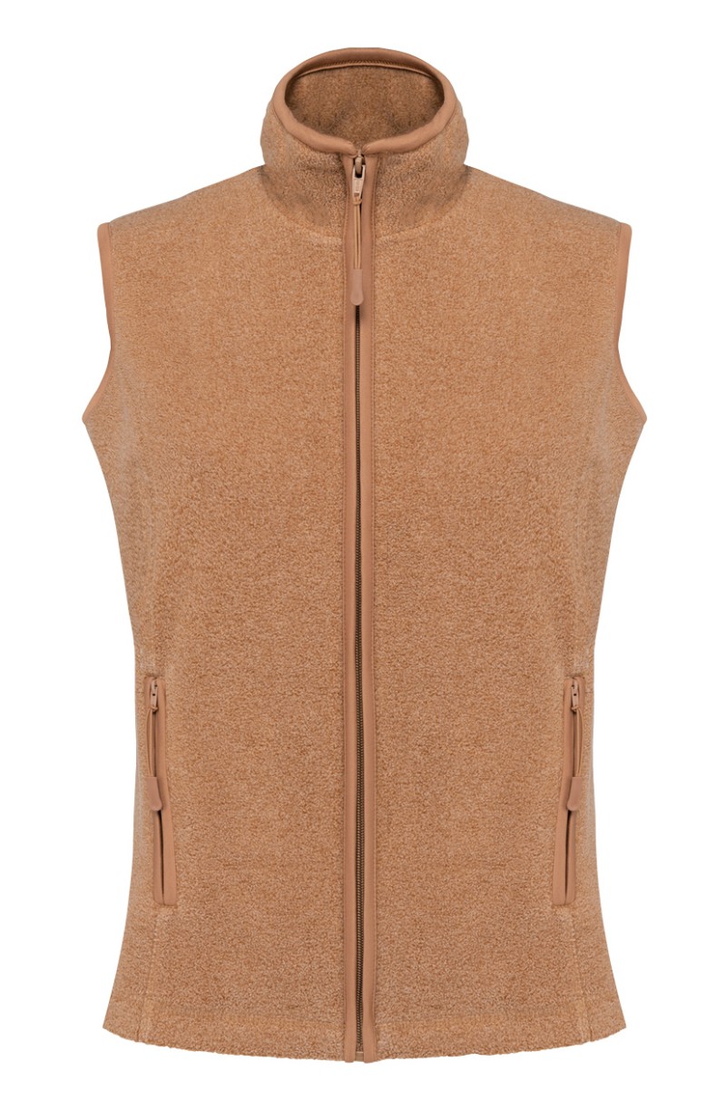 Gilet polaire femme camel Heather