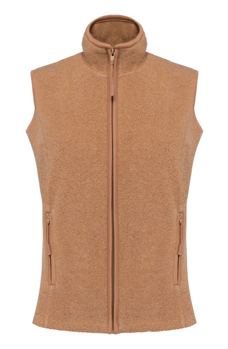 Gilet polaire femme camel Heather