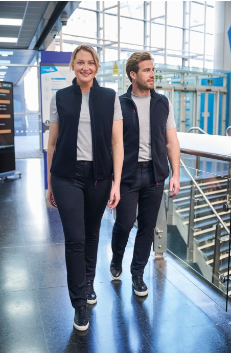 Pantalon chino femme marine