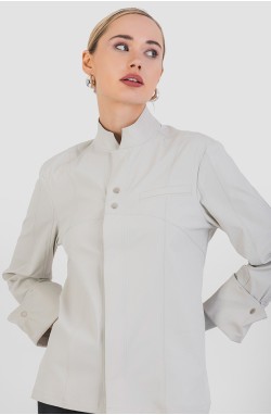 Veste de cuisine beige