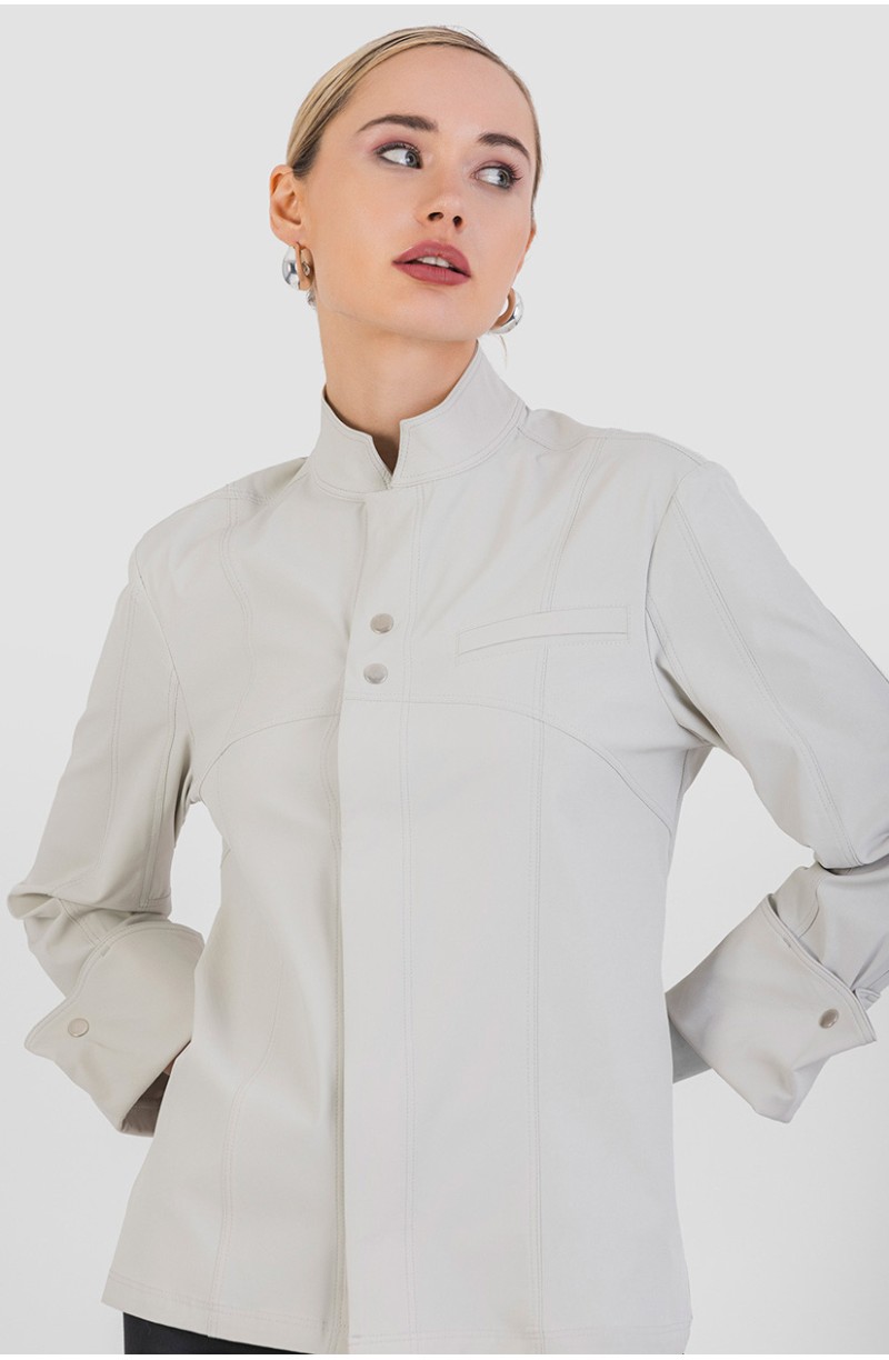 Veste de cuisine beige