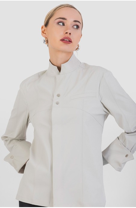 Veste de cuisine beige