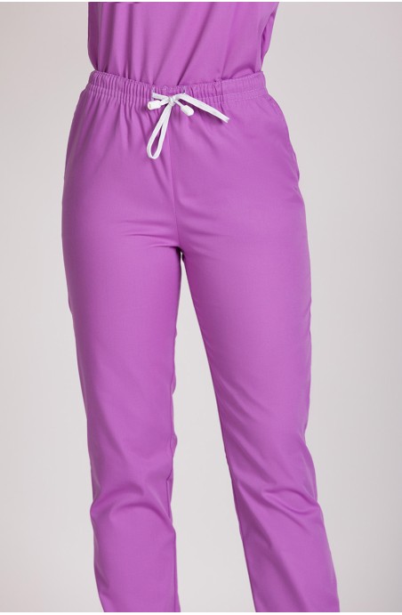 Pantalon professionnel médical violet