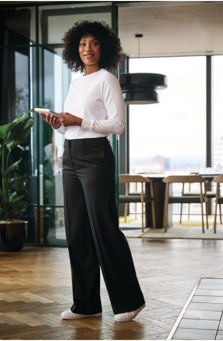 Pantalon d'accueil coupe évasée