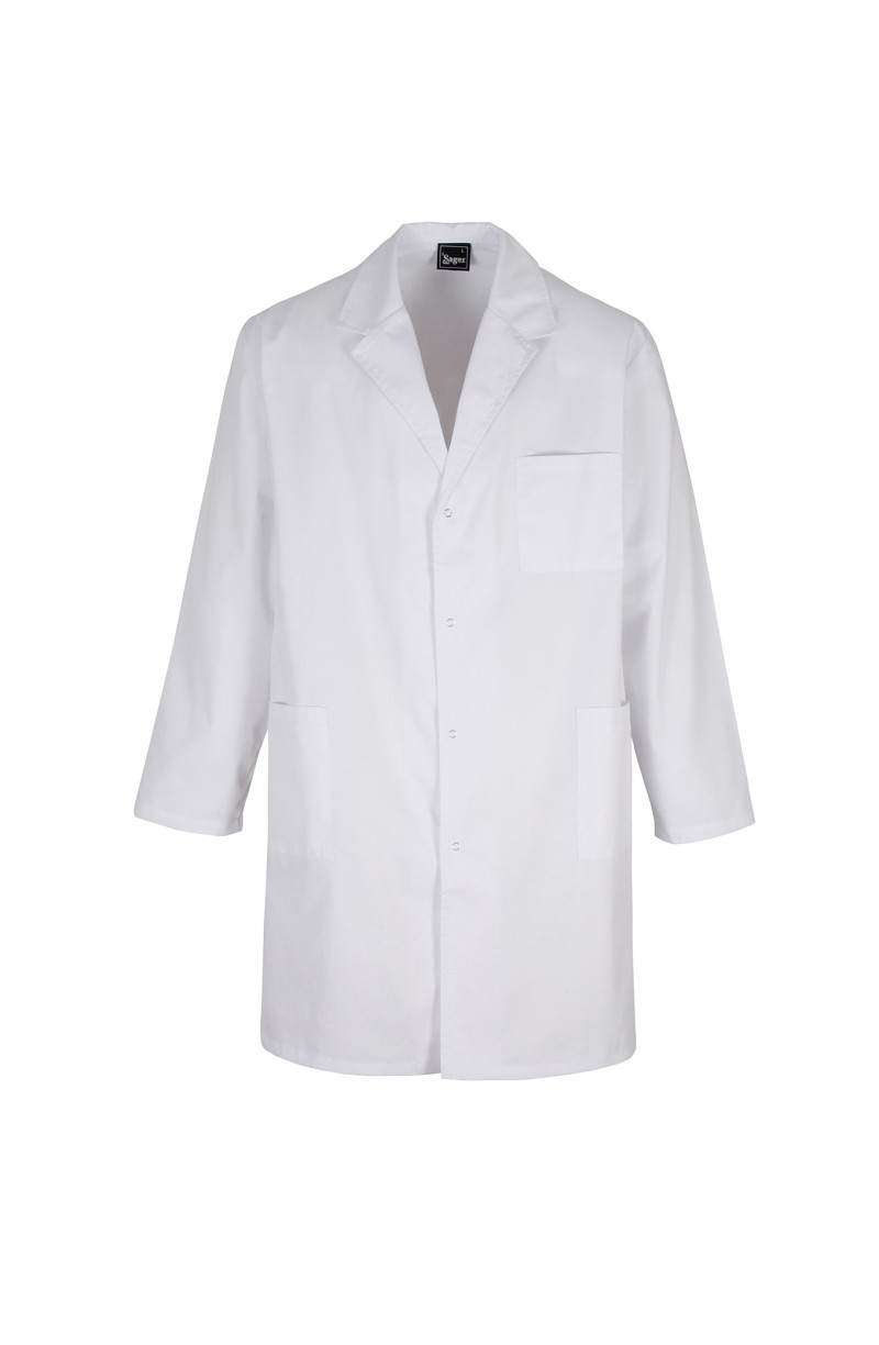 Blouse blanche unisexe d'hôpital