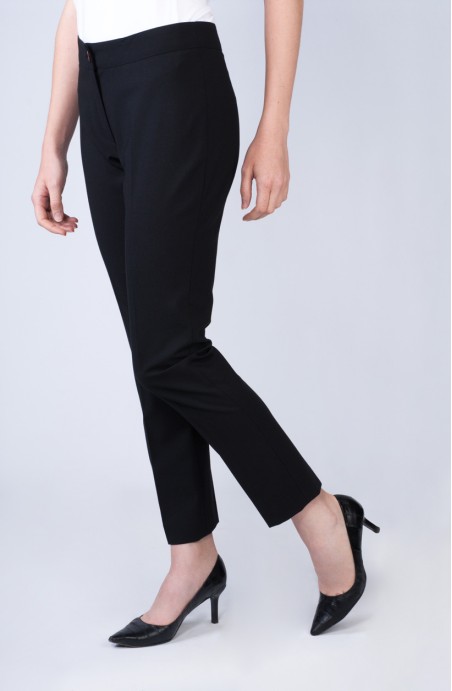 Pantalon WITNEY coupe ajustée laine polyester élasthanne