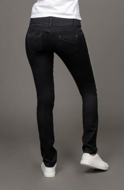 Jeans NINA noir coupe slim coton élasthanne