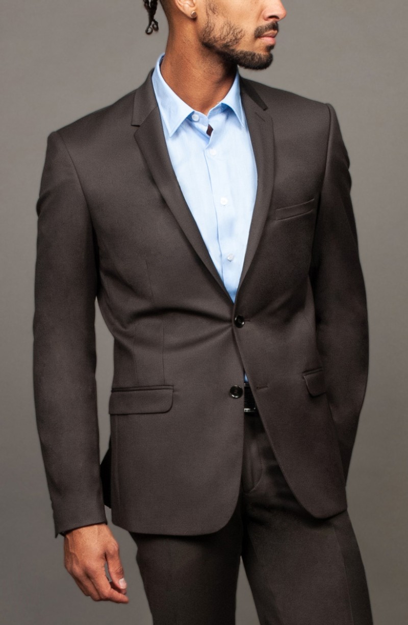 Chemise bleue ciel de réceptionniste coupe classique