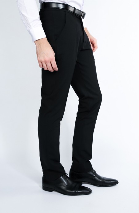 Pantalon noir de costume coupe slim